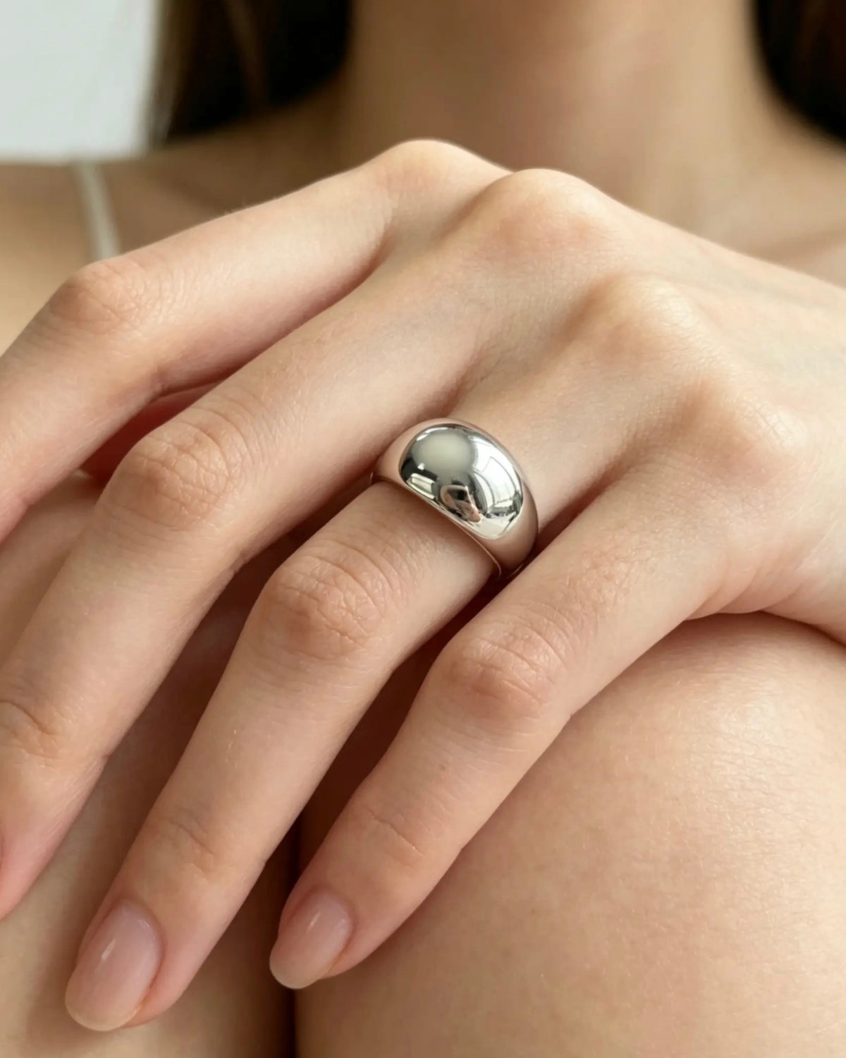 Anillo BOMBÉ Plata · anillo de AMA, detalle 2